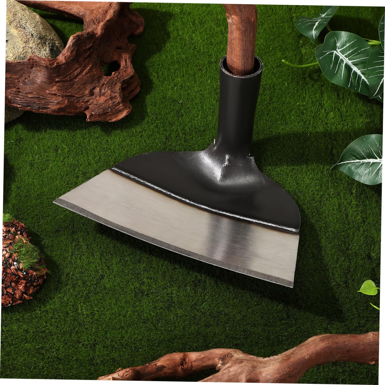 Hohopeti da Giardino in Acciaio 235 CM per Diserbo e Dissodamento Utensile Agricolo Robusto senza Manico per Orto e Giardinaggio