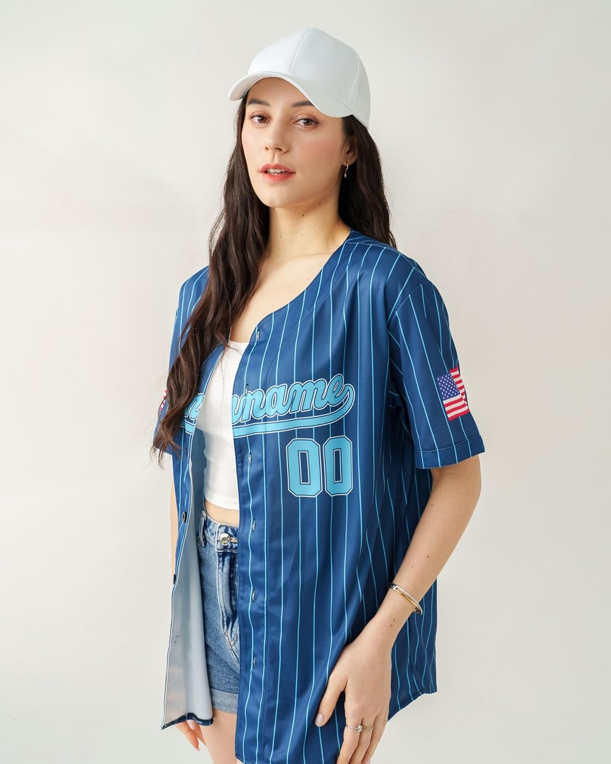 Custom Stripe Baseball Jerseys - Personalized Pinstripe Team Uniforms for Men, Women, Boys - Add Your Name, Number, Logo - Image 7