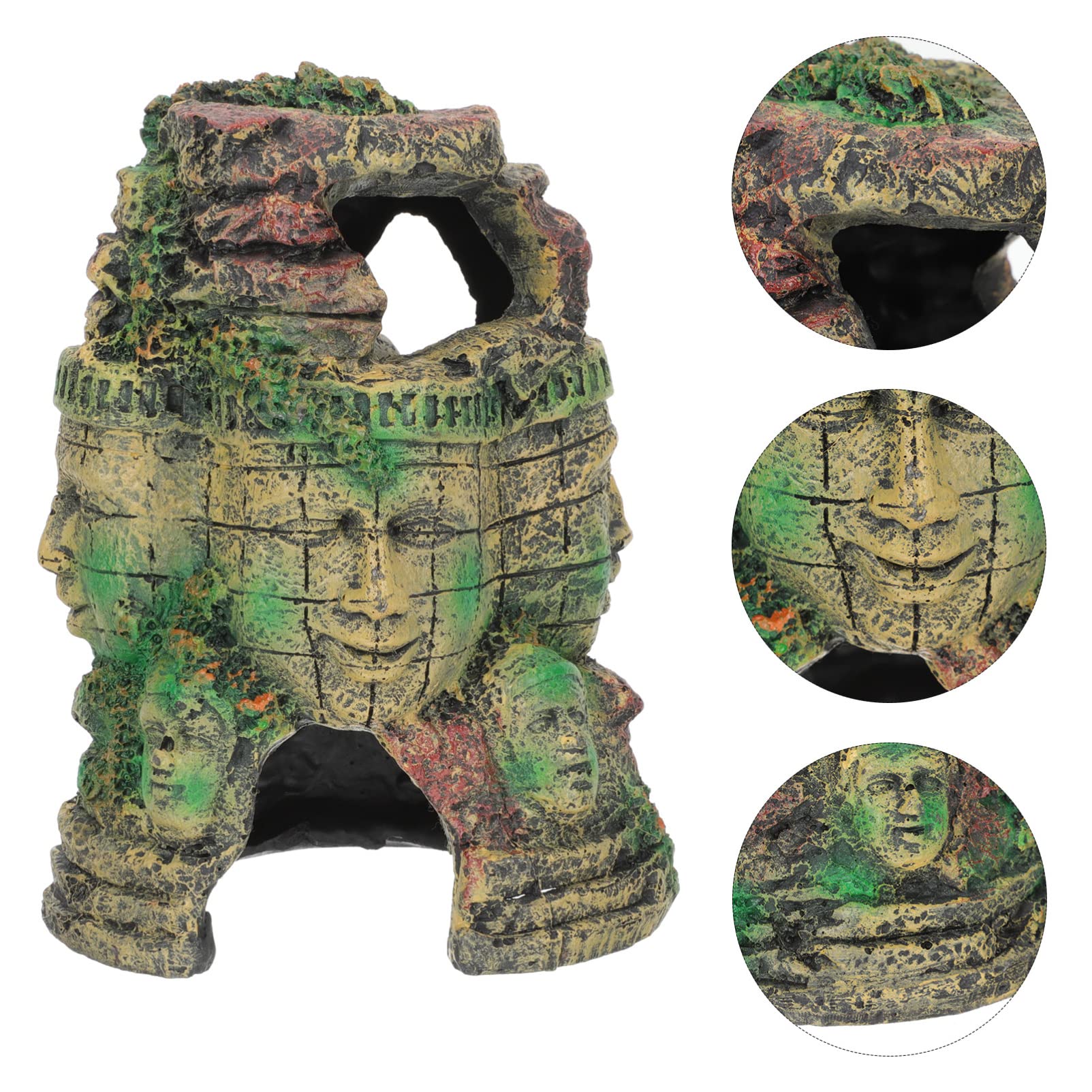Grotta per Rettili in Resina, Nascondiglio Naturale Realistico | Caverna Decorativa per Terrario, Crea Ambiente Scuro, Adatta a Tartaruga e Rettile
