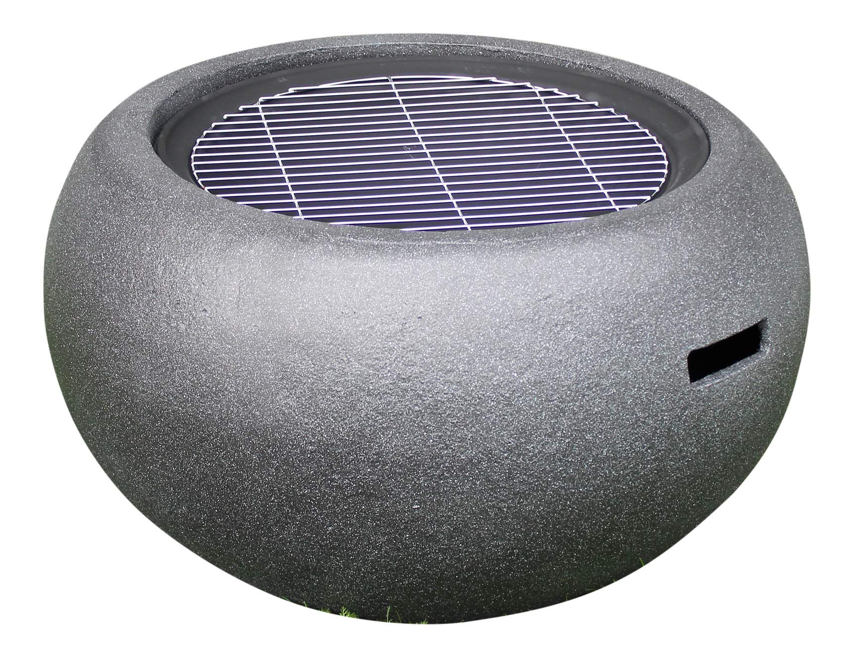 Rammento Outdoor Fire Pit Bowl & BBQ Grill Round Shaped Patio Fire