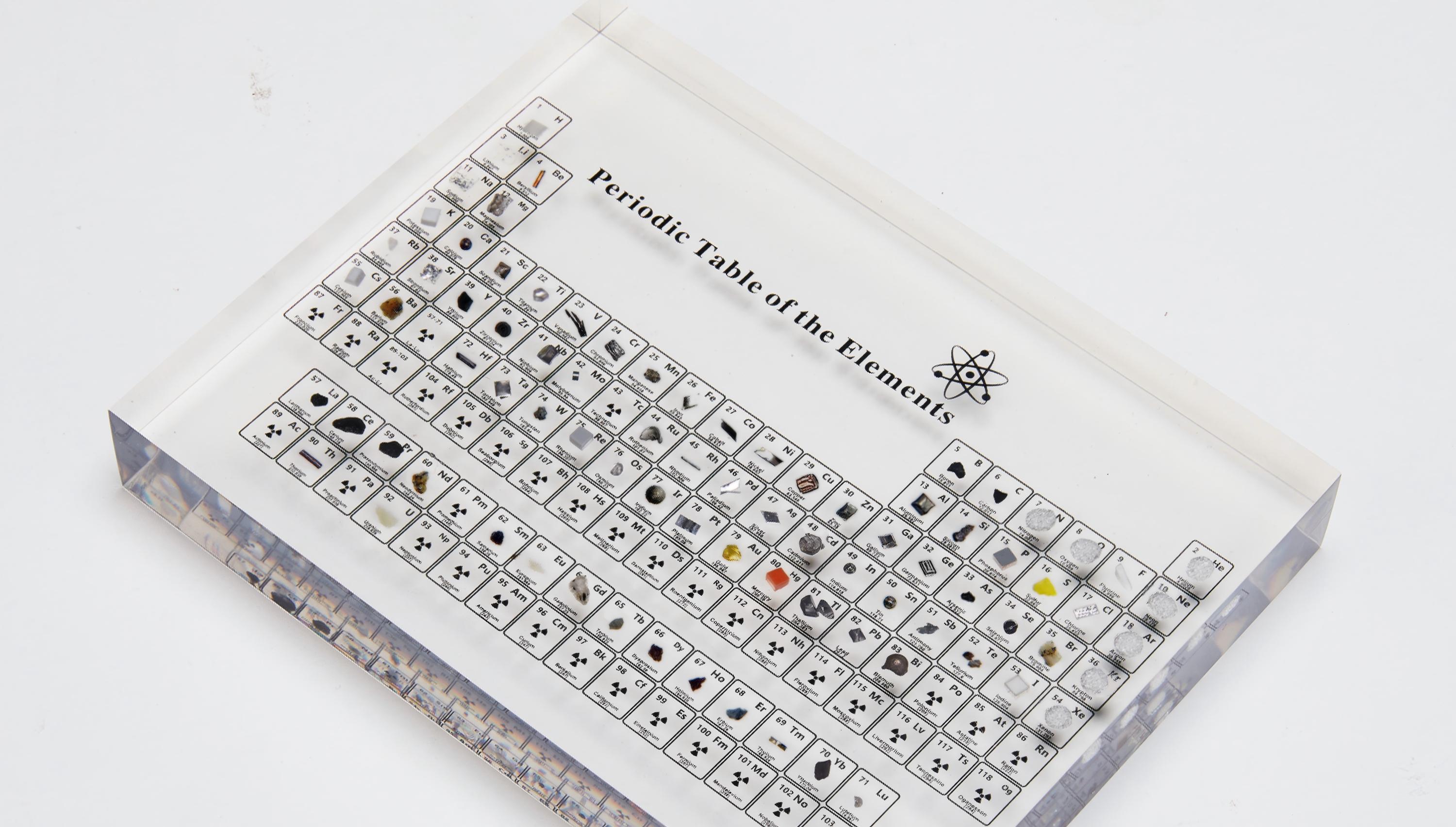 Periodic Table Of Elements With Real Elements