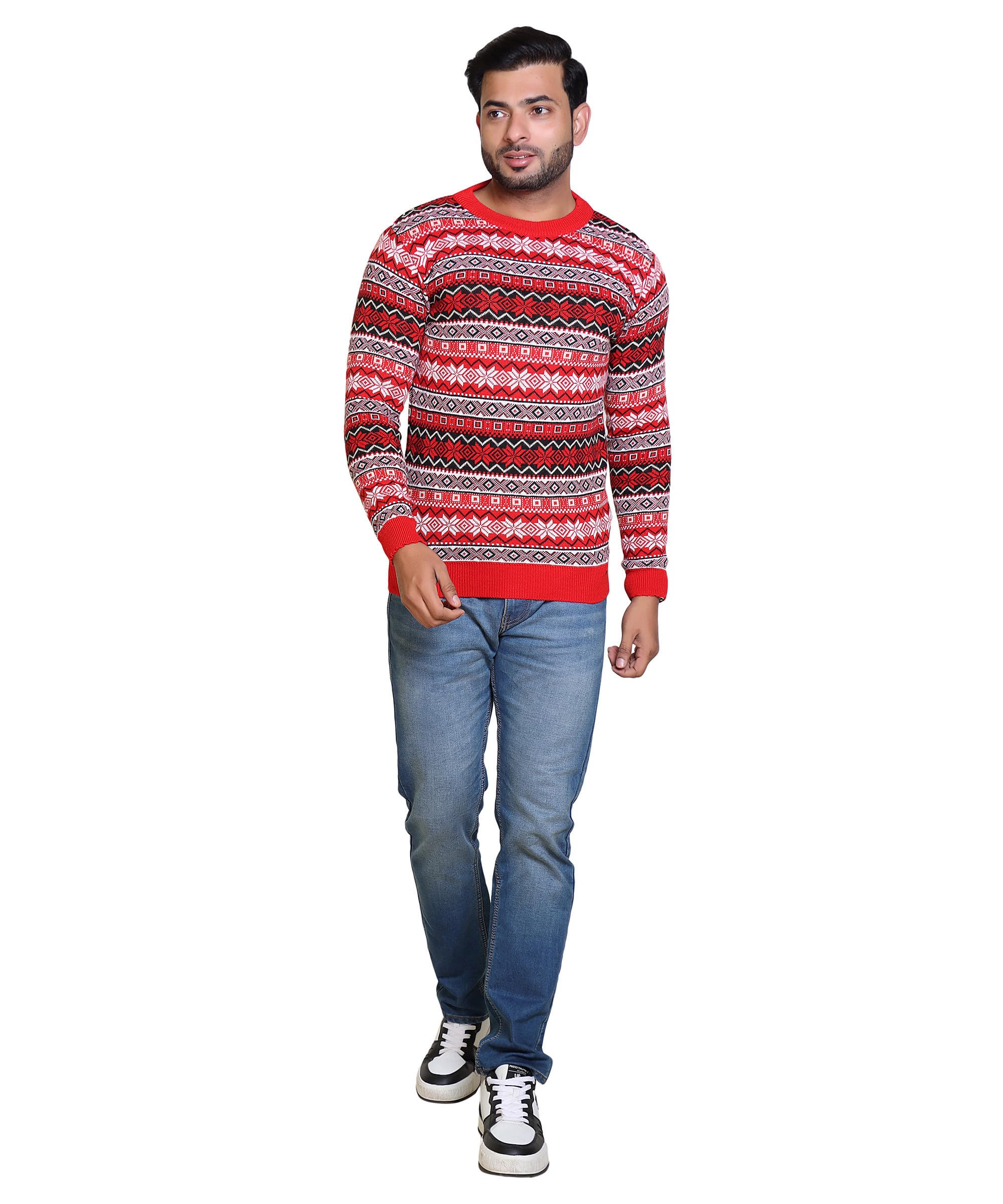 grand line Men's Acrylic Woolen Sweater Regular Fit Sweater Winter Wear Round Neck Full Sleeve Solid Sweater for Men's | Suitable Size is Medium and Large | Multicolor | GL/Men Sweater/03-picture-15