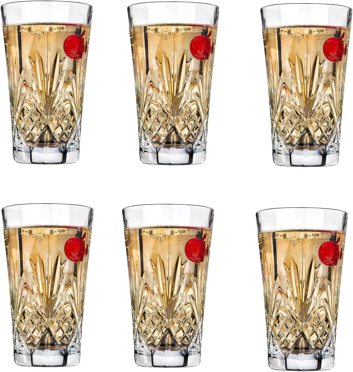 Le'raze[Set of 6] Heavy Base Shot Glass Set, 2-Ounce Shot Glasses for Scotch, Whiskey, Tequila, or Vodka, 6-Pack