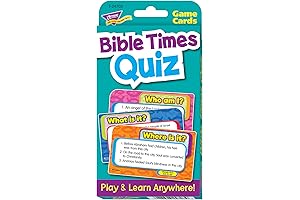Bible Times Quiz Challenge Cards