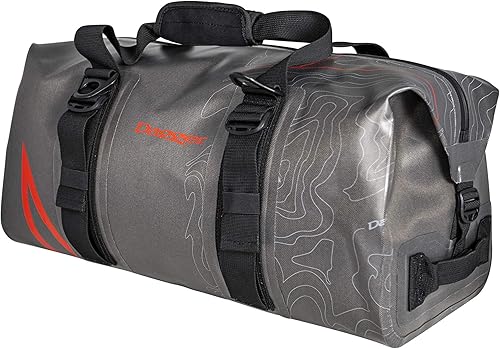 Dagger On-Tap Dry Bag Duffel | Bolsa seca para kayak con anillos de amarre | Cremallera impermeable y correas de compresión, gris oscuro, 30L
