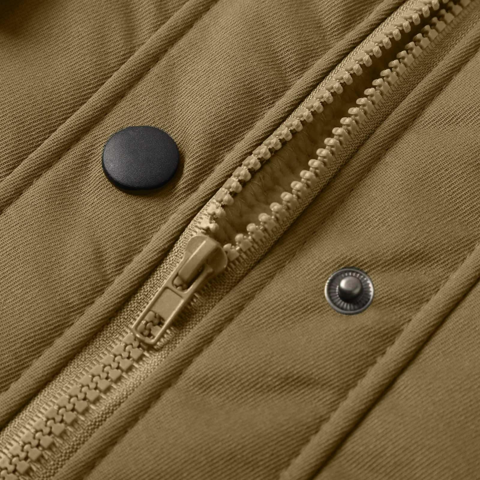 Chaqueta Hombre Invierno Cremallera Chaqueta Deportiva Hombre Cómodo Exterior Europeo Otoño Invierno De Terciopelo Liso Bolsillo Y Cierre Claro