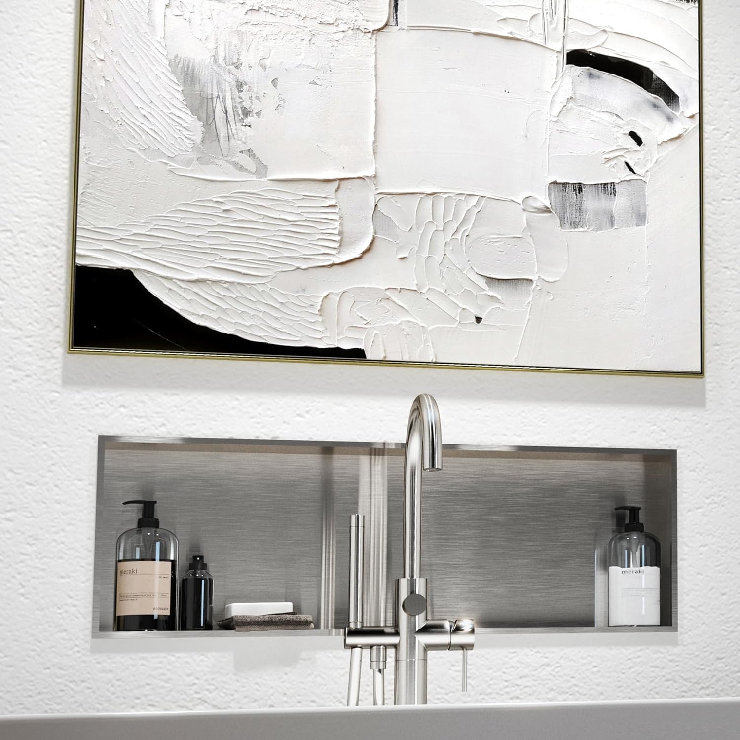 PULSE ShowerSpas NI-1236-SSB Niche in Brushed Stainless Steel