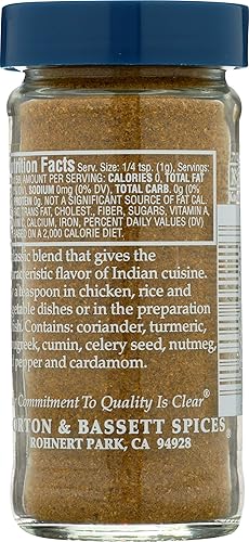 Miniatura 3 de Morton & Bassett Curry en polvo, tarro de 2.1 onzas
