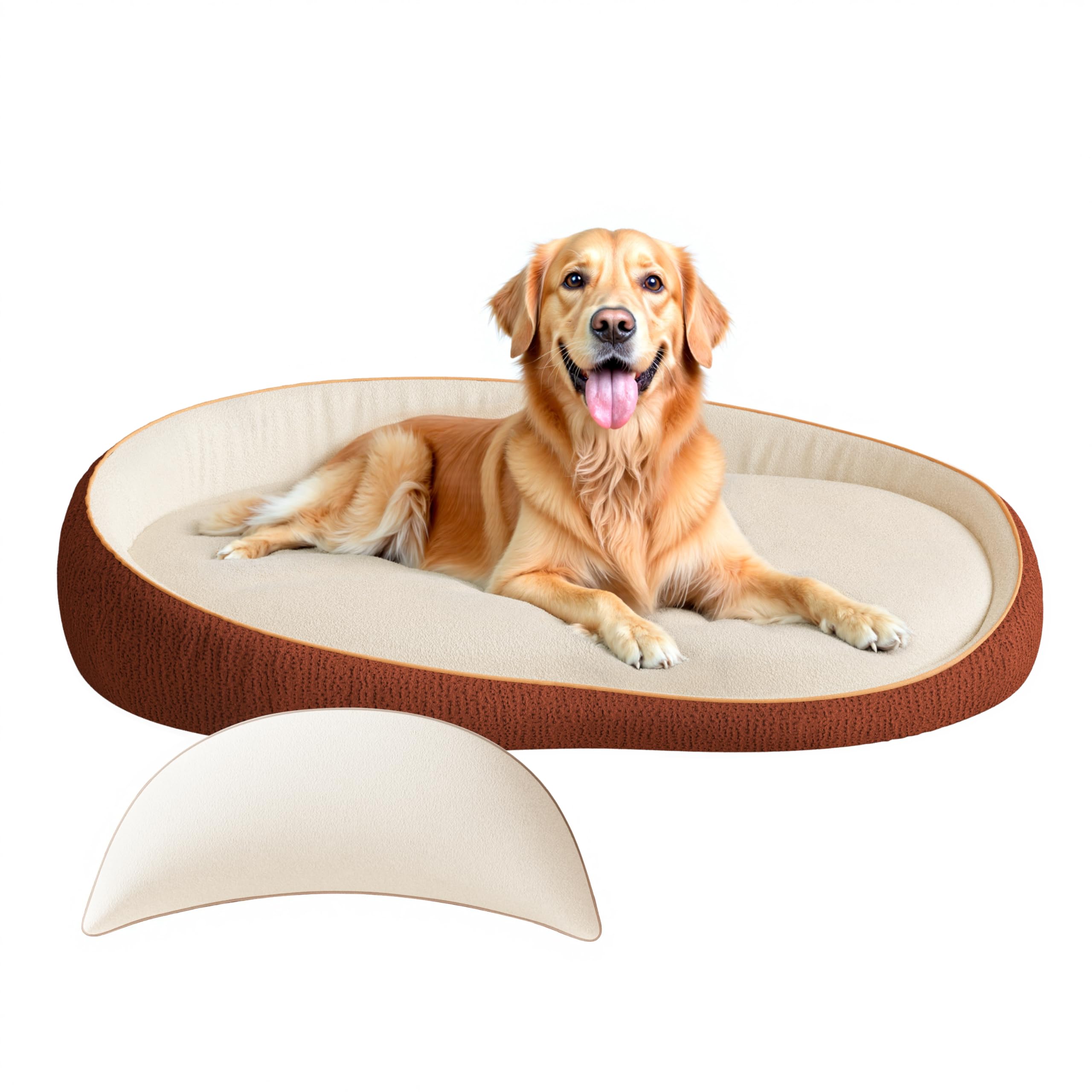 Lit orthopédique XXL pour Chien avec Coussin – Confortable canapé en Mousse à mémoire de Forme, Housse Amovible et Lavable – Lit pour Chiens de Grande Taille, Durable et Douillet