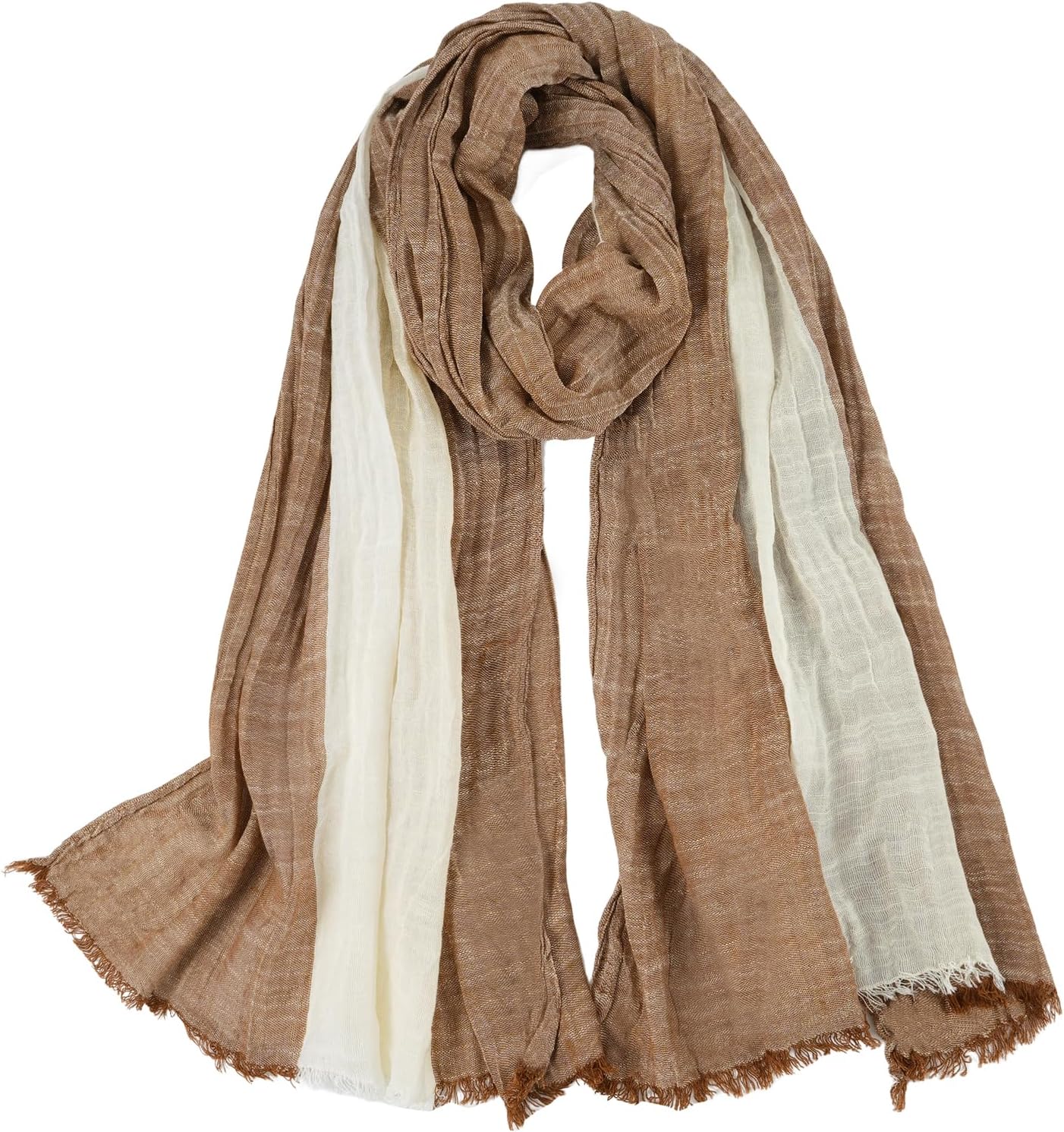 GERINLY Color Block Spring Scarf for Men Long Neck Wraps Shawl Urbanstyle Scarf Gift for Men