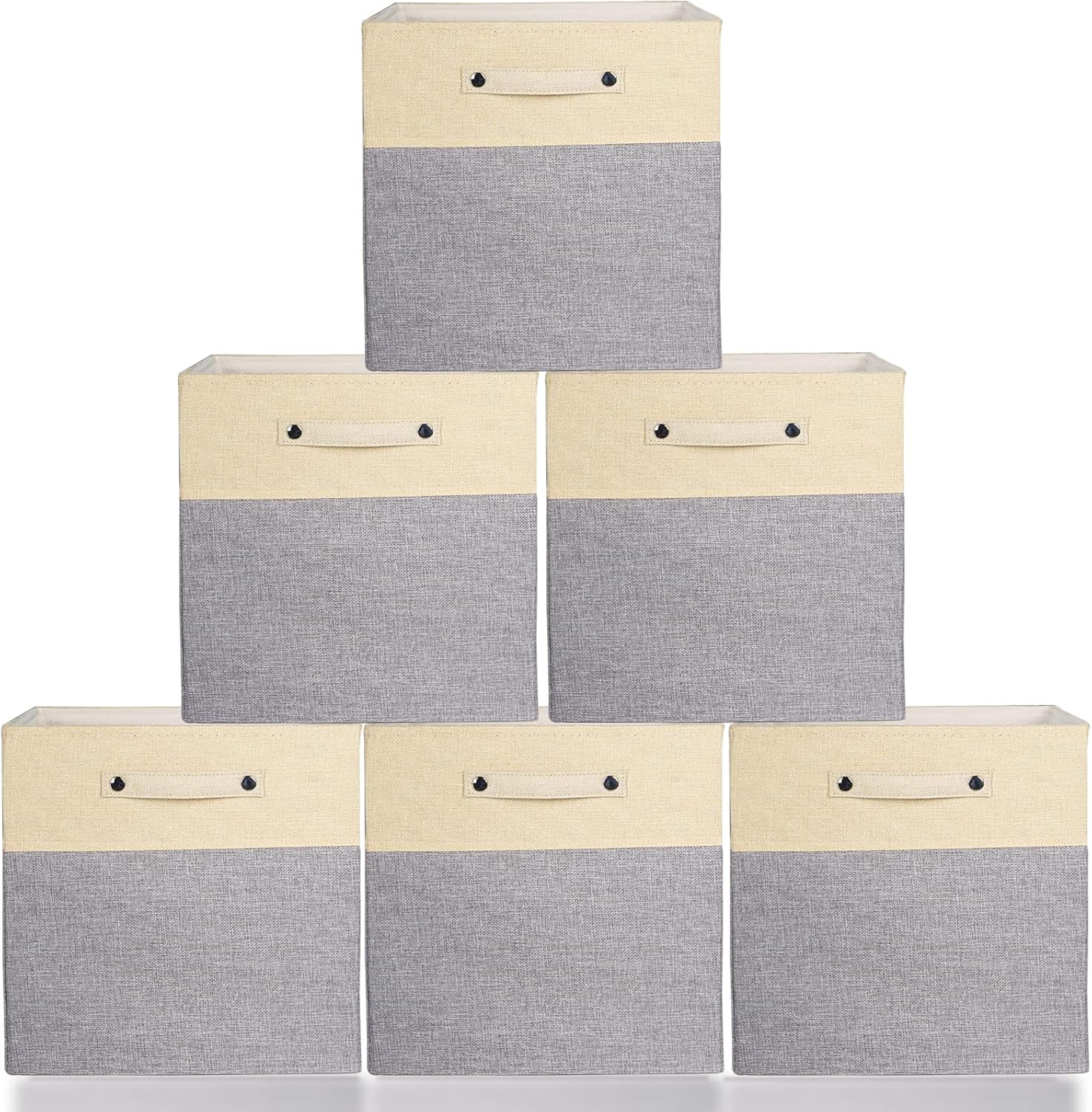 13x13x13 Cube Storage Bins, Collapsible Fabric Storage