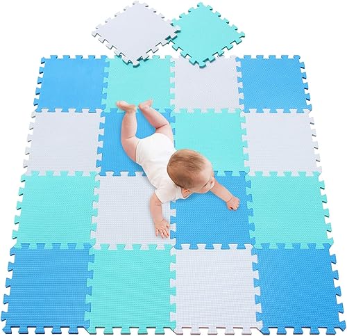 Miniatura 13 de meiqicool Alfombrilla de Espuma para Juego Gruesa de EVA entrelazada para Pisos, Suave, para Niños, Yoga, Ejercicio, Tablero de Bloqueo