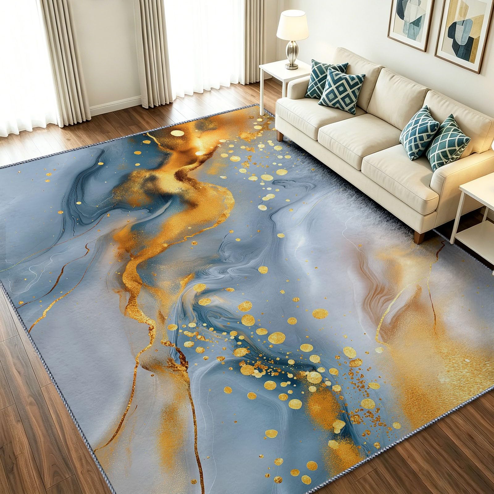 Tapis antidérapant et lavable pour éliminer les glissades du salon