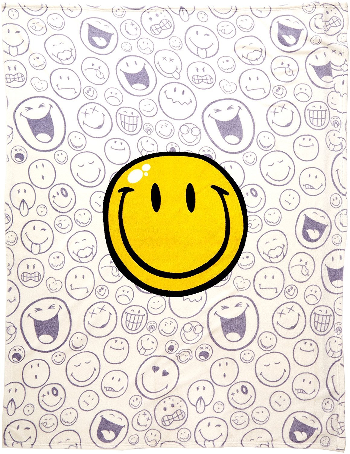 Amazon.com: Smiley World 50 x 60 Throw Blanket : Home & Kitchen