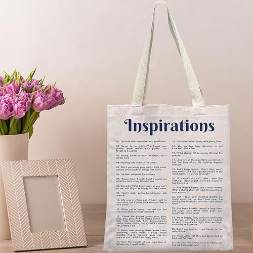 Miniatura 6 de Singer Inspirations Álbum Tote Bag Cantante Concierto Tour Regalos Letras de canciones Bolsa de hombro Mercancía de cantante