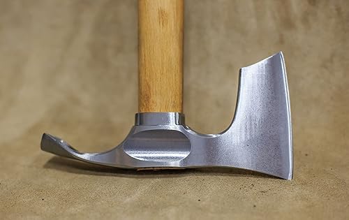 Miniatura 11 de Bearded/hacha hacha combinado con cuchilla curva para Adze – Bol Makers Tool- Raro.