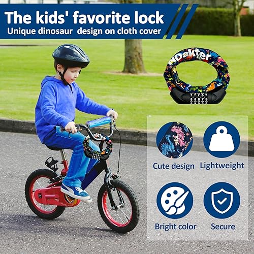 Miniatura 110 de NDakter Cerradura de cadena, combinación de 5 dígitos, resistente, antirrobo, 3.2 pies de largo, con reinicio, para bicicleta, motocicleta, scooter