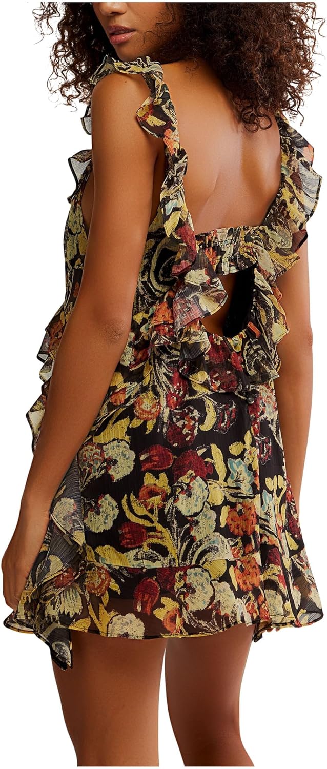 Free People Women's Bali Flora Mini Dress - Image 3
