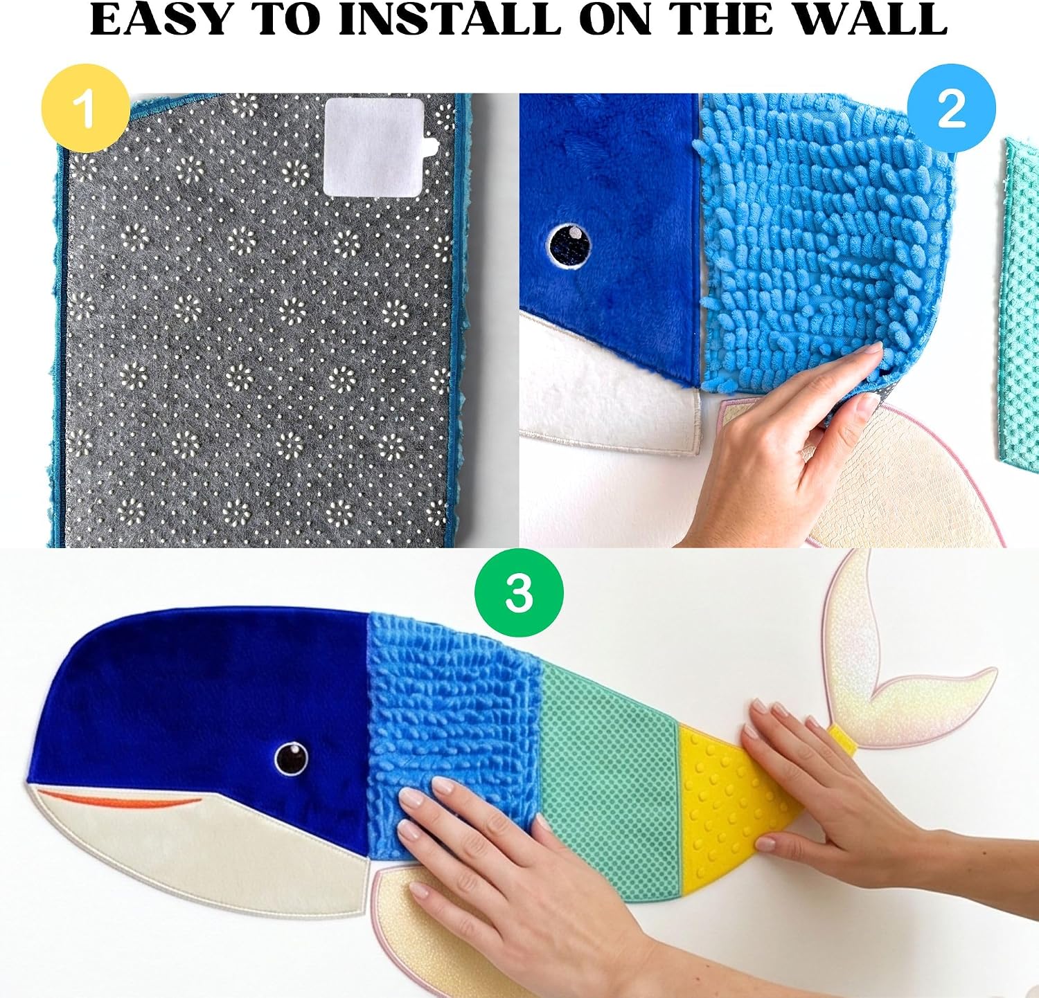 Sensory Wall Panel for Kids & Toddler | Busy Board| Sensory Room Must Haves | Whale and baby whale