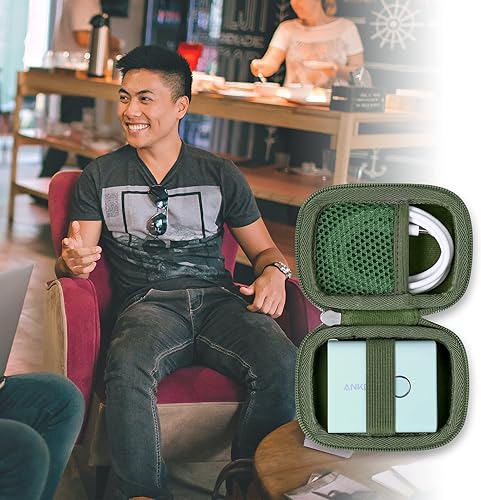 Miniatura 7 de Khanka Anker - Funda rígida de repuesto para cargador de pared de 45 W, cargador portátil de 5,000 mAh 20 W, banco de energía 521 (fusión
