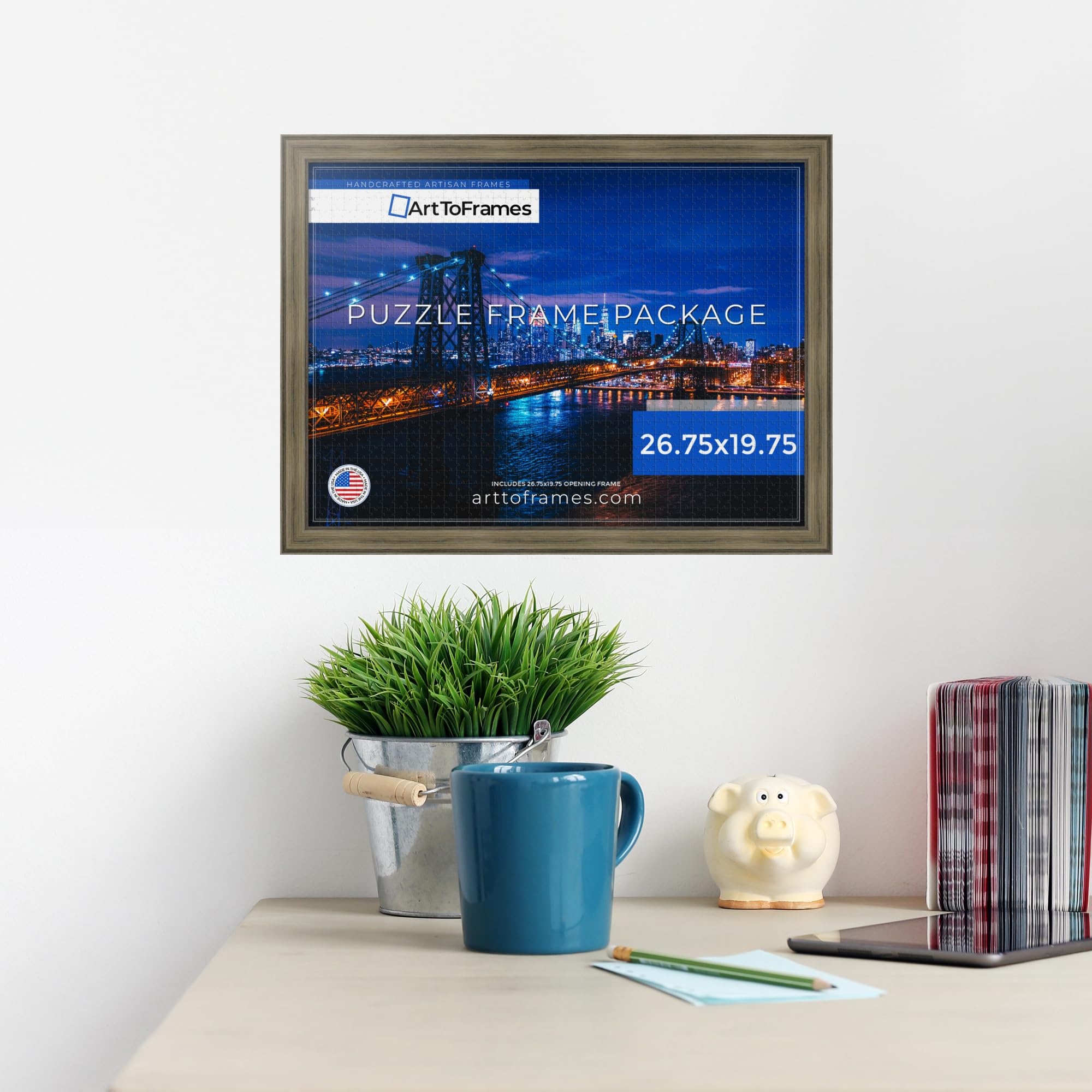 Amazon.com - ArtToFrames 26.75x19.75 INCH / 68x50 CM Silver Frame