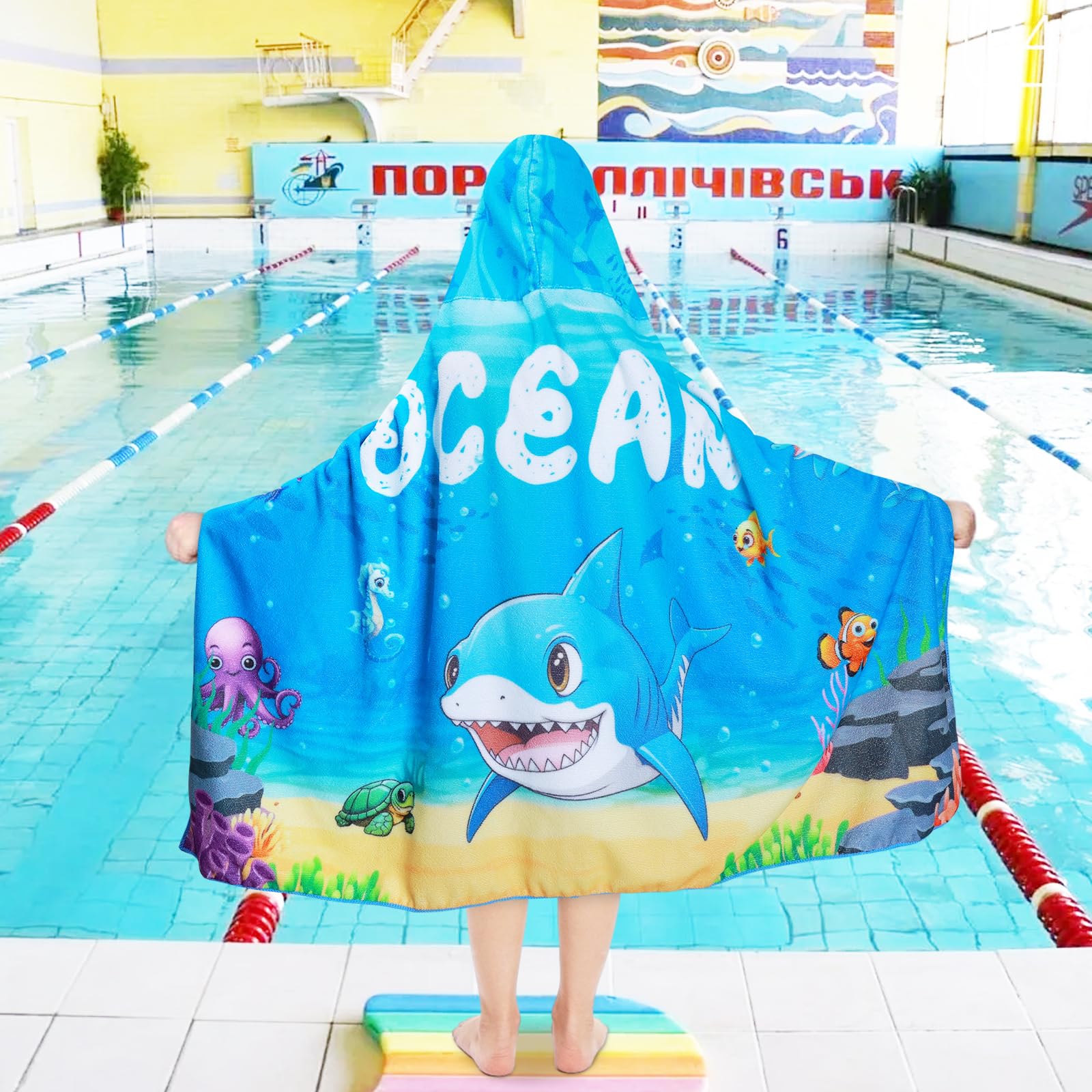 Serviette De Plage Licorne Enfant 75x150cm – Velours Coton Doux, Motif Arc-en-ciel Coloré - 2