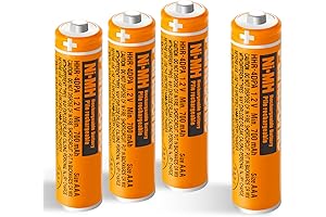 4 Pack AAA Rechargeable Batteries (hhr-4dpa) for Panasonic Cordless Phones