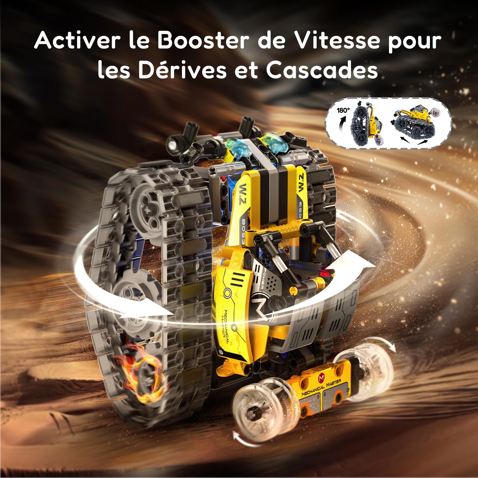 IKUPER Robot Programmable 6 en 1 pour Enfants 6-12 Ans, 631 Pièces, Jeu de Construction avec Application et Télécommande