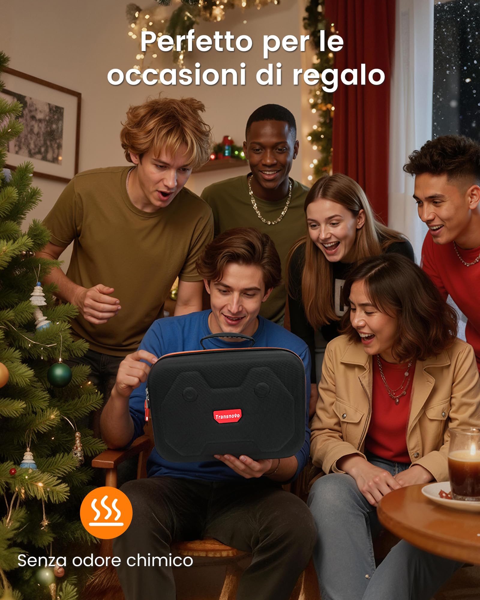 TRANSNOVO Custodia Switch 2 Compatibile con Nintendo Switch 2, Custodia Protettiva Rigida Switch 2 con 16 Slot per Giochi, Custodia da Trasporto Switch 2 Antiurto per Console e Accessori Switch 2