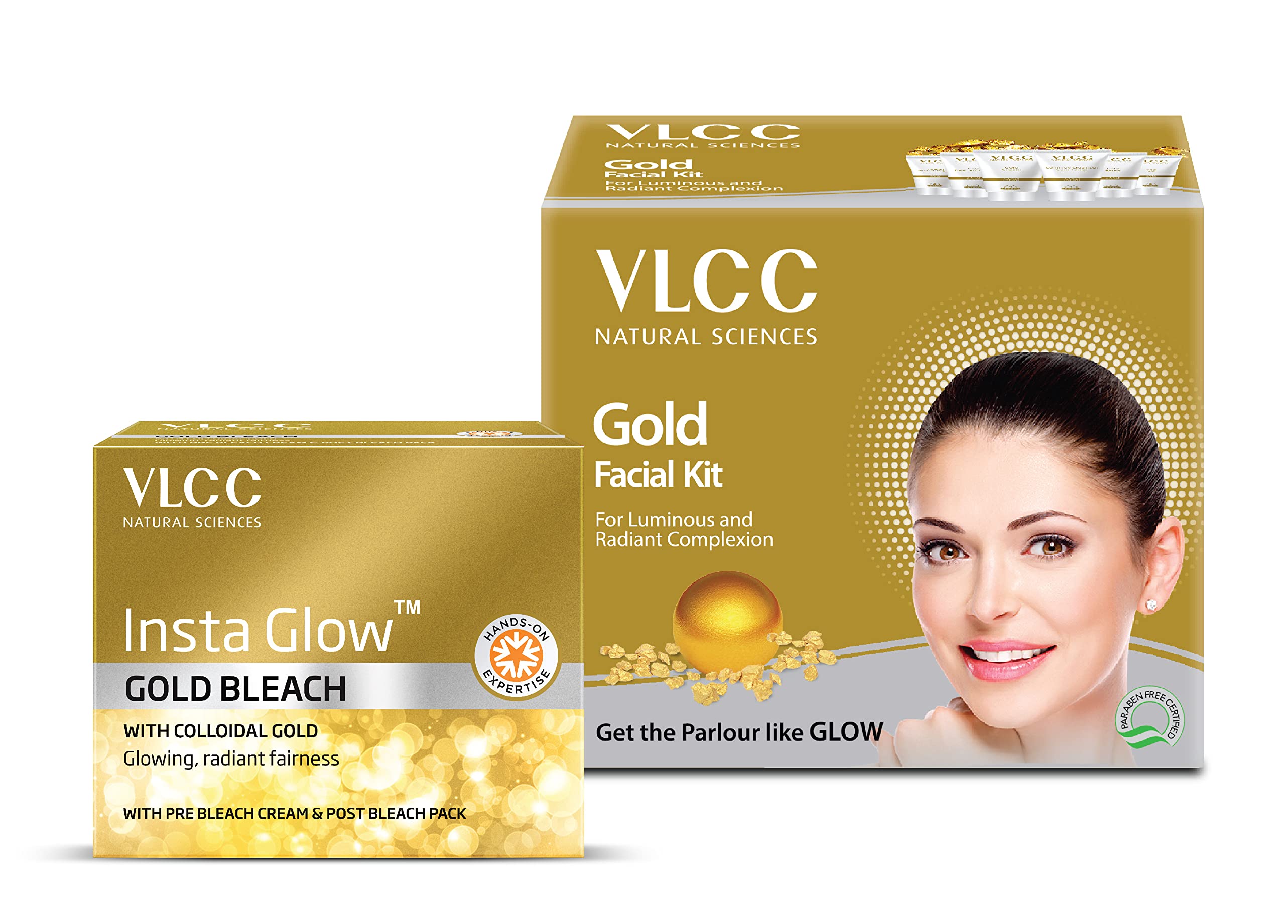 Gold Facial Kit (60Gm) With Free Gold Bleach (30Gm)