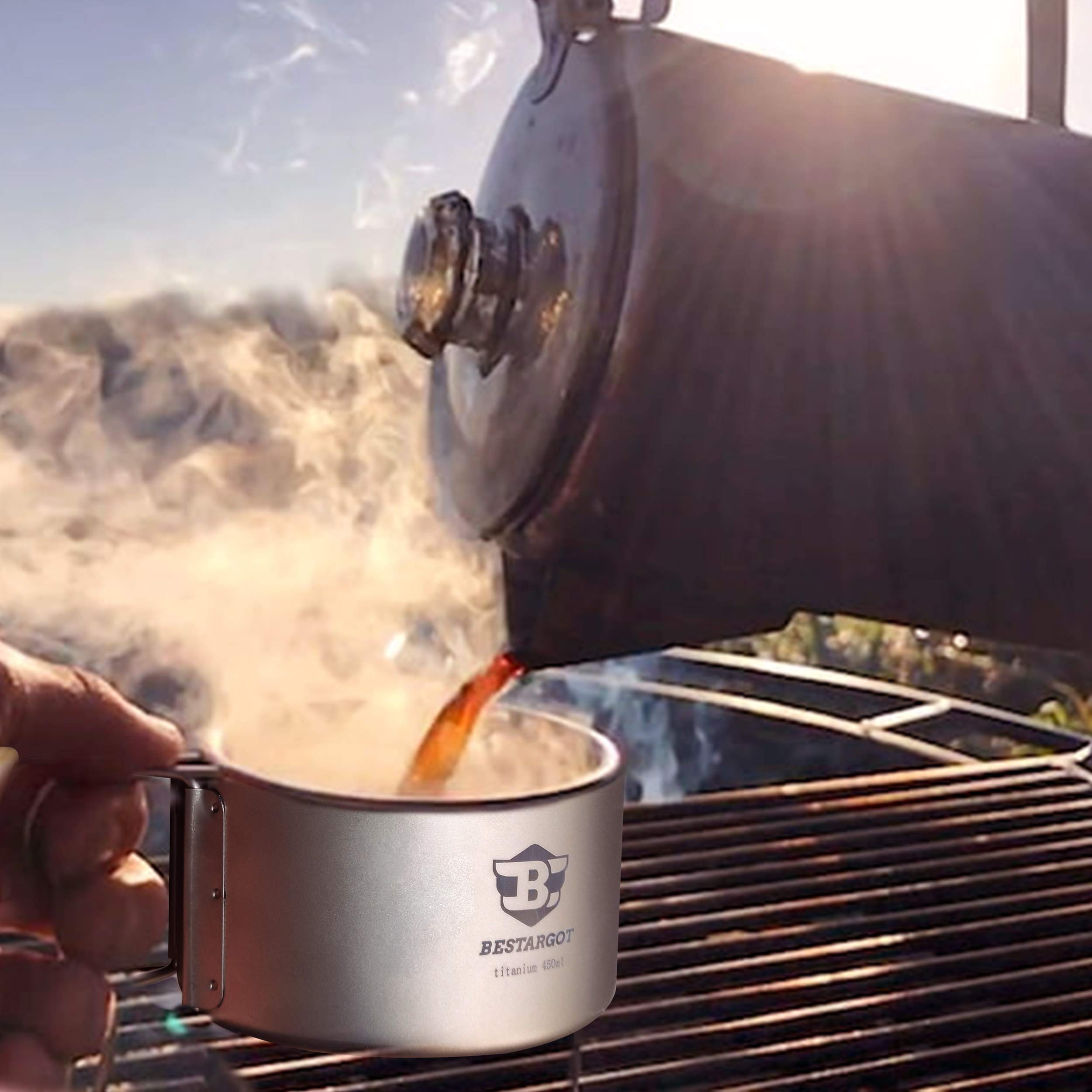 Bestargot Camping Titanium Pressa per caffè francese, 750ml, per, pressa caffe