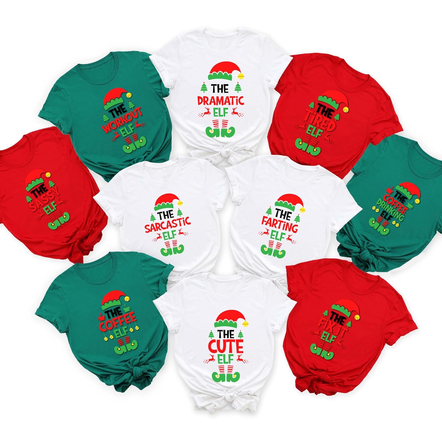 Christmas Elf Matching Family Shirt Funny Christmas Shirt