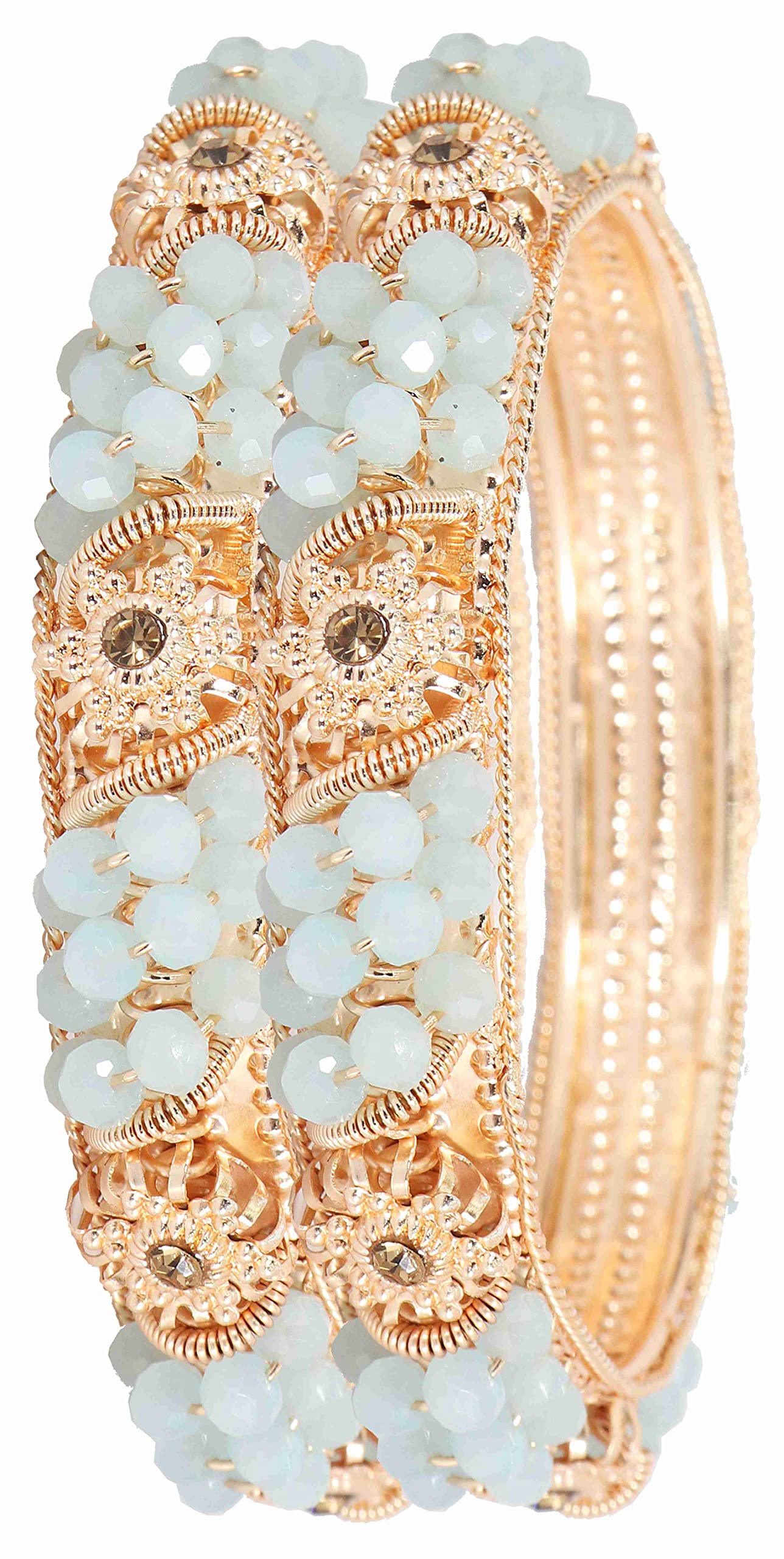 See full amazon price history chart for ZULKA Non-Precious Metal With Base Metal And Zircon Gemstone Or Colourful Beads Studded On Flower Glossy Finished Kada Set For women and Girls, (Radium_2.4 Inches), Pack Of 2 Kada set ZULKA Non-Precious Metal With Base Metal And Zircon Gemstone Or Colourful Beads Studded On Flower Glossy Finished Kada Set For women and Girls, (Radium_2.4 Inches), Pack Of 2 Kada set (B0BK1Q8C3B) Amazon Price History, Amazon Price Tracker