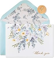Vista 1 de Papyrus Sympathy Thank You Cards with Envelopes, Leaves (12-Count)