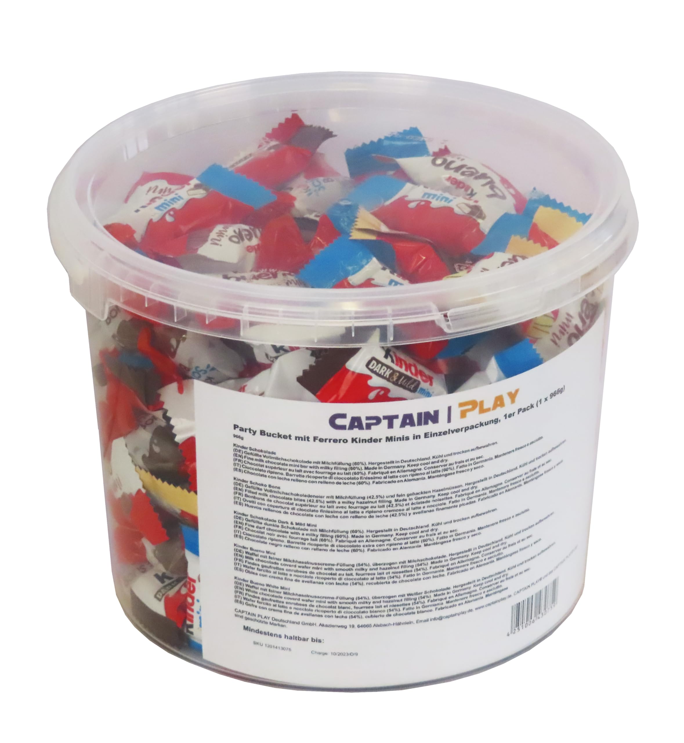 Party Bucket con Kinder Mini specialità 966g