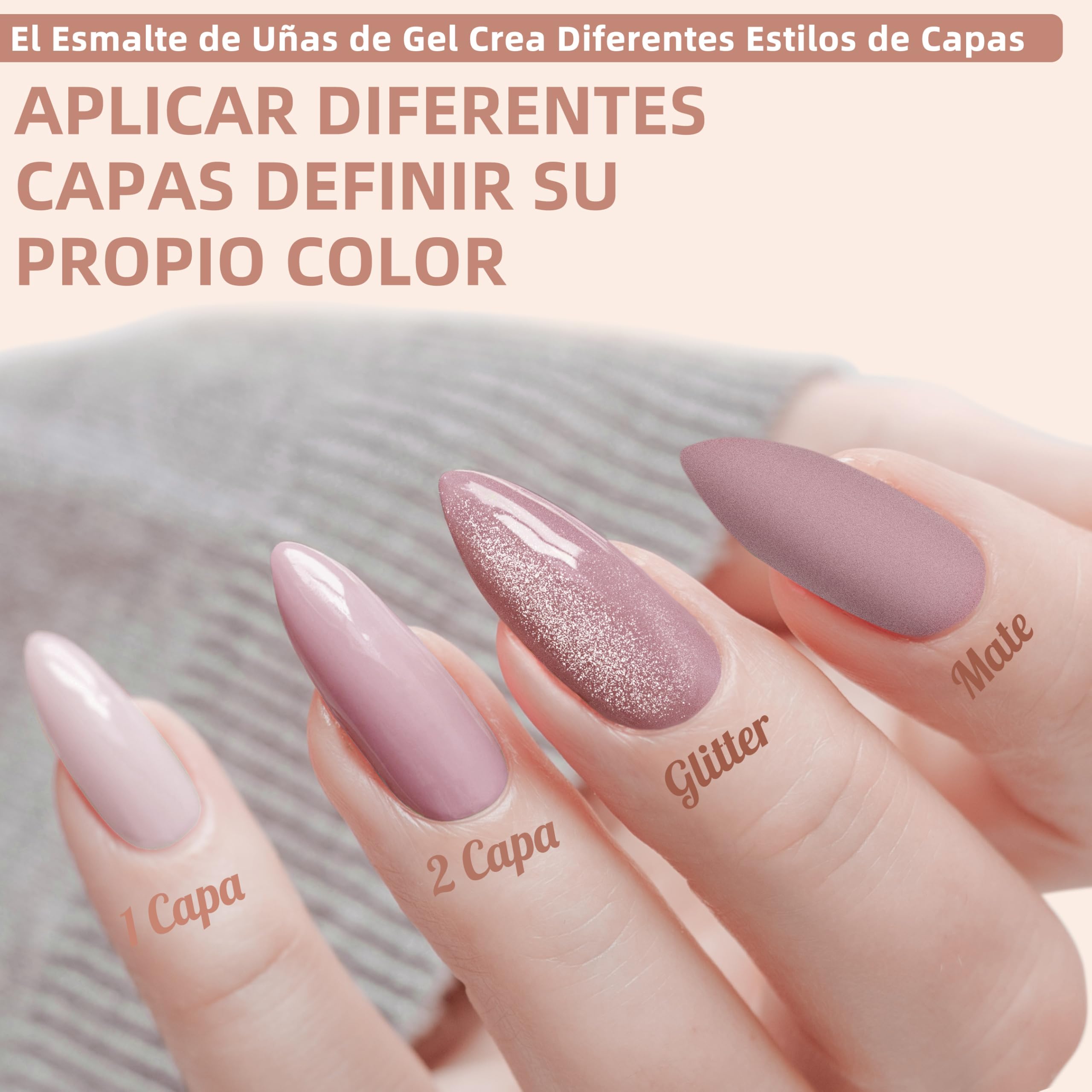 Phoenixy Kit Uñas Semipermanentes, 24 Colores Esmaltes Semipermanentes Para Uñas Set Completo con 48W Lampara kit Uñas de Gel Regalos Para Mujeres Kit Manicura