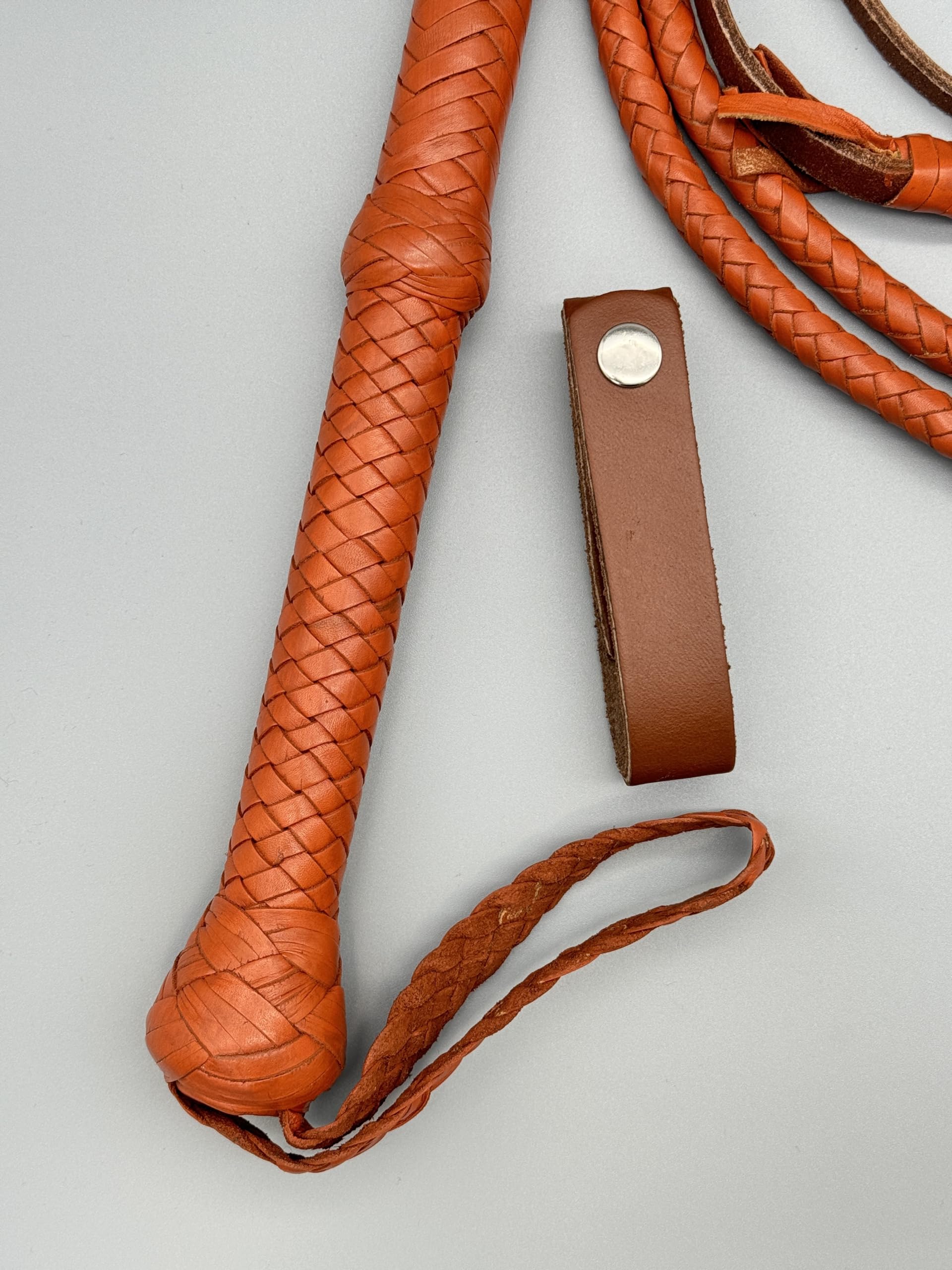 Generisch Bullenlederpeitsche Bullwhip in Tan, 3FT-10FT (4FT ~ 122cm)