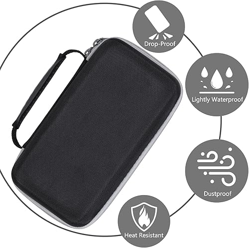 Miniatura 3 de Aenllosi Funda de transporte rígida compatible con AstroAI 118S8T8 Car Jump Starter, malla Pocke para clips de arranque de batería y cable (solo