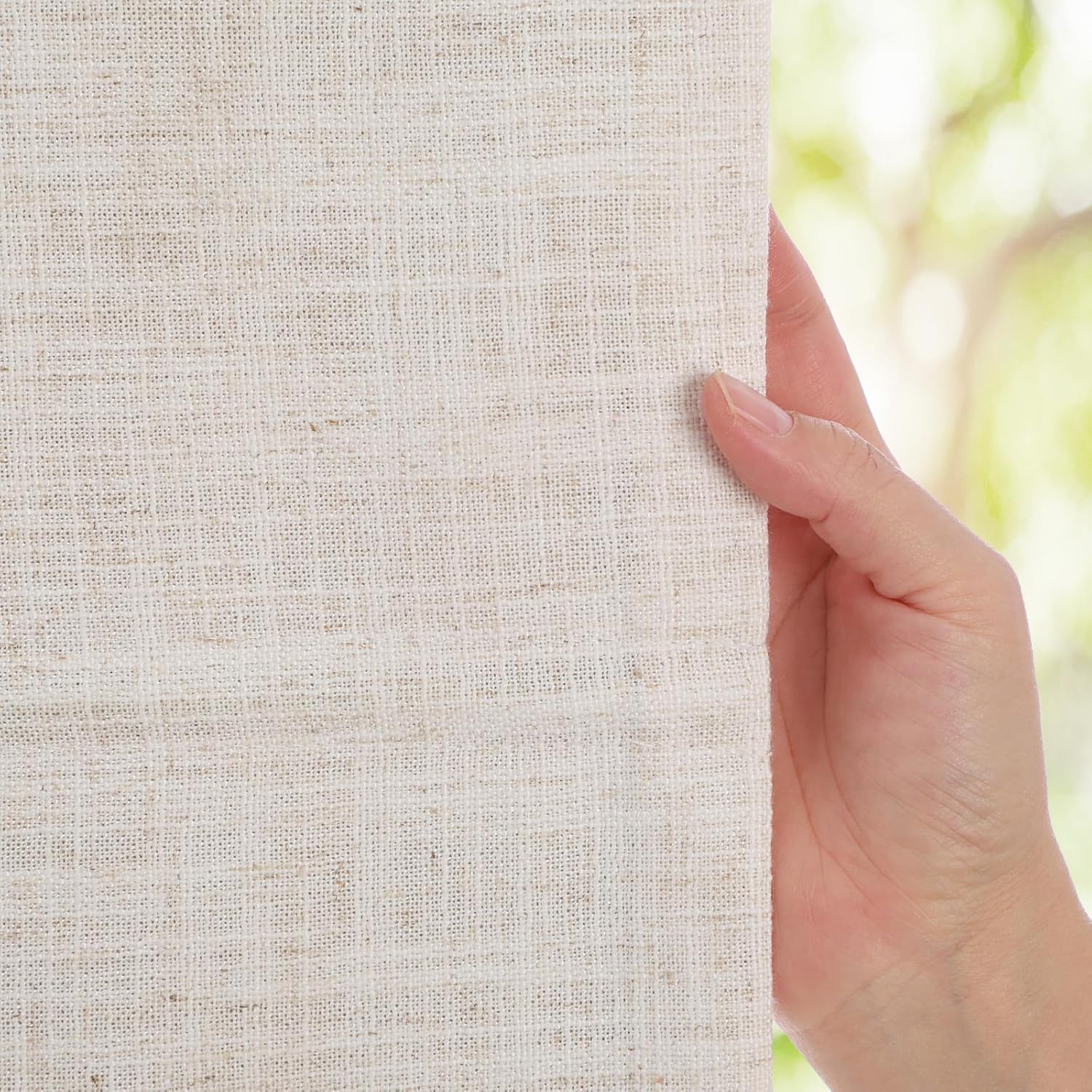 Cordless Roman Shades, Linen White Custom Blackout Light Filtering Window Roman Blinds, Linen Fabric Roman Shades for Windows, French Doors, Doors, Kitchen Windows