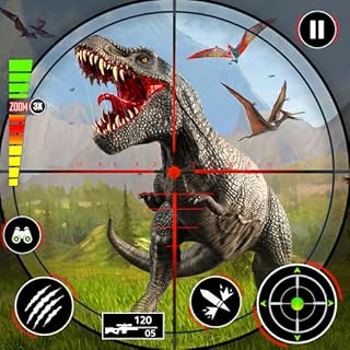 Leve seu atirador, entre na selva do safari e cace todos os dinossauros mortais e sobreviva