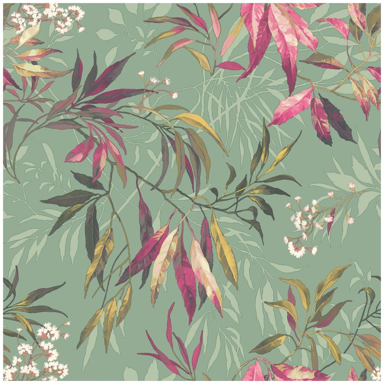 YöL Pink Sage Kanata Wallpaper - 10.05m x 53cm Roll - Contemporary Versatile Sophisticated - Bedroom Living Room Dinning Room - Feature Statement Wall - Paste The Paper Washable
