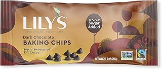 Dark Chocolate Chips by Lily's | Stevia Sweetened, No Added Sugar, Low-C...
