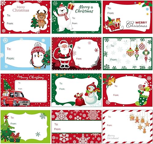 Vista 15 de Containlol 240 etiquetas autoadhesivas para nombre, etiquetas adhesivas de Halloween para regalos de fiesta de Halloween, envoltura de regalos