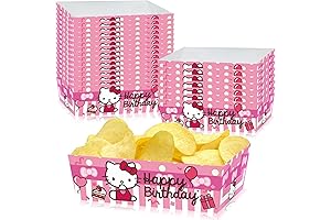 Hello Kitty Theme Party Decorations Paper Food Trays