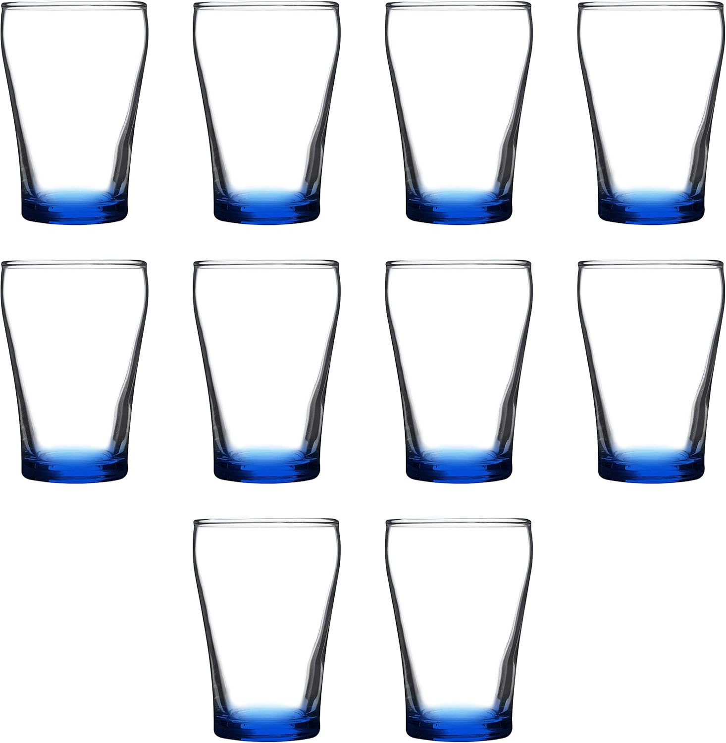 DISCOUNT PROMOS Juego de 10 vasos de chupito de 5.5 onzas, paquete a granel, ideal para bodas, fiestas, cumpleaños, eventos, color azul