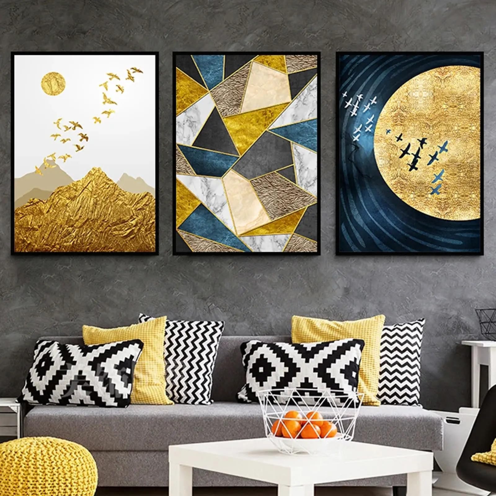 Cadres muraux 40x60 cm pour salon moderne sans surcharger l'espace