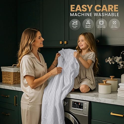 Miniatura 7 de Utopia Bedding Protector de colchón impermeable tamaño Queen, funda de colchón de tela suave 3D de alta calidad, se adapta a 17 pulgadas de