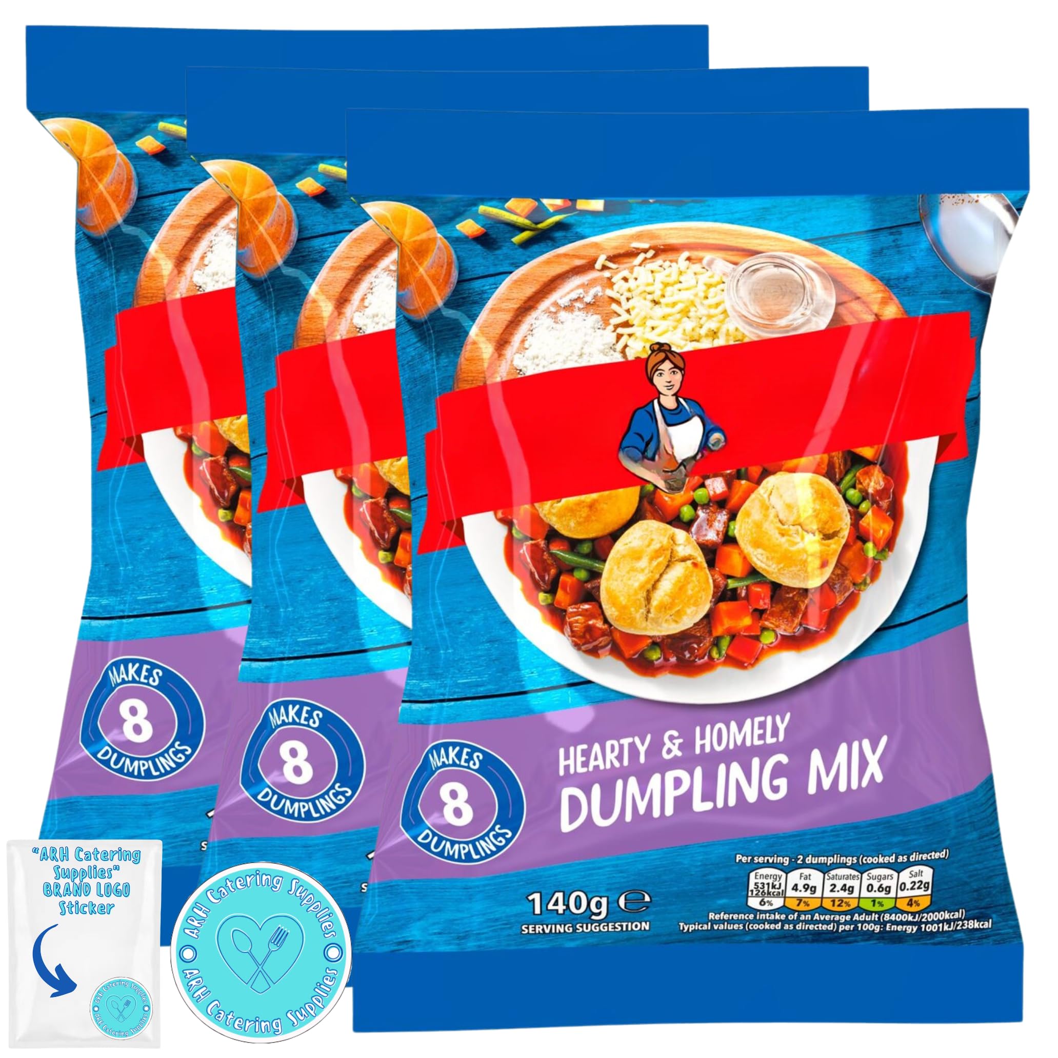 Hearty Dumpling Bundle Containing Aunt Bessie Hearty Dumpling Mix 140g x3