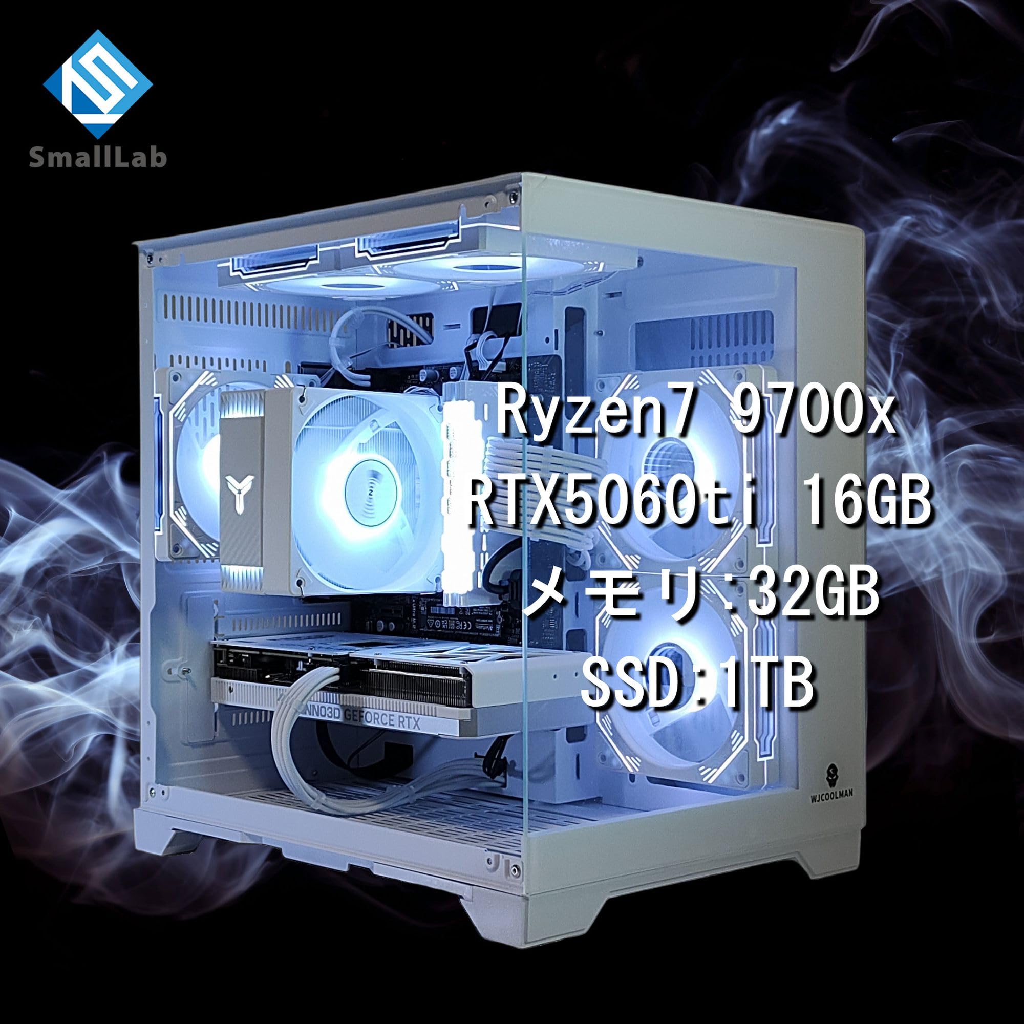 Amazon.co.jp: スモールラボ AMD Ryzen7 9700x ／ RTX5060ti 16GB