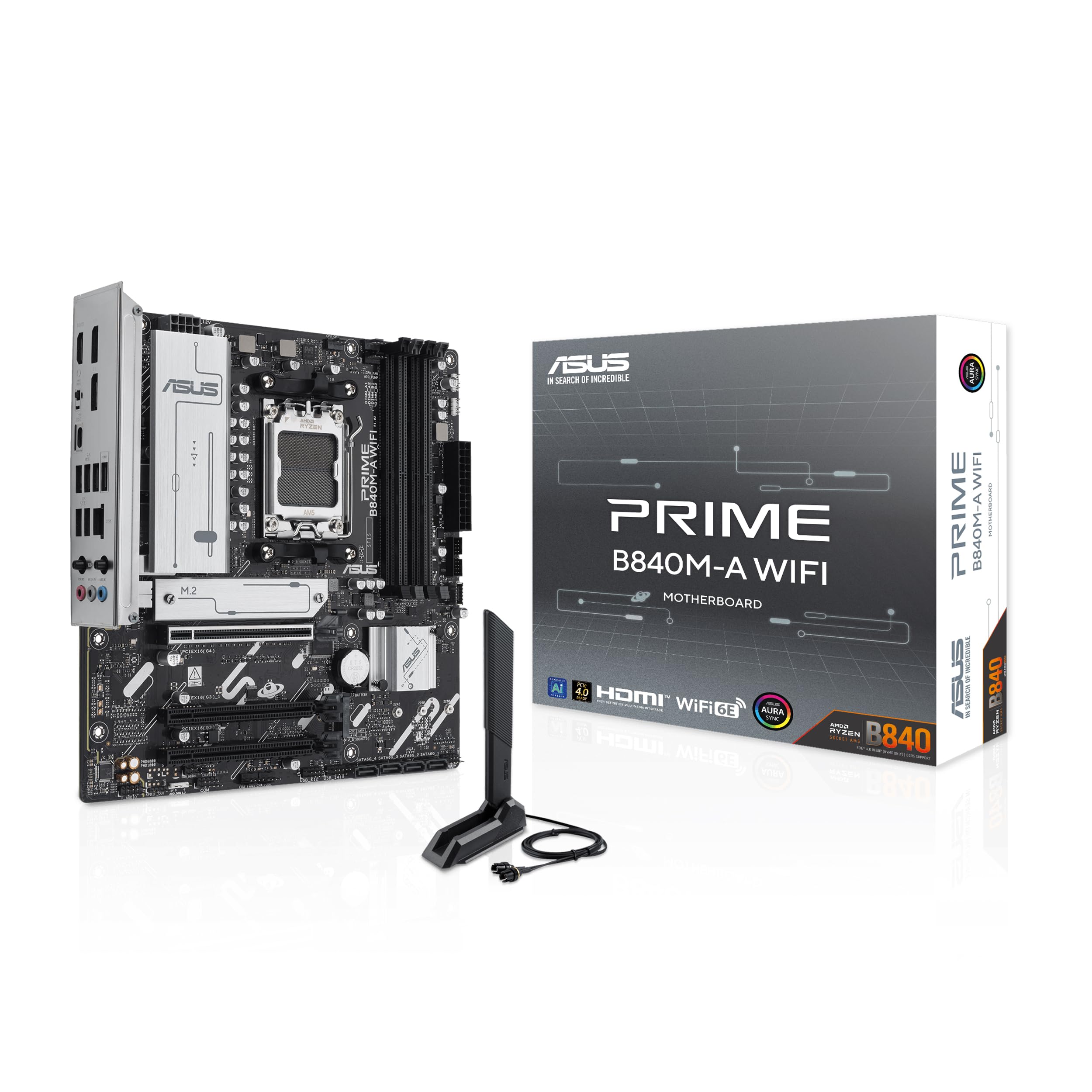 【購入レシート付属】ASUS PRIME B840M-A WIFIマザーボード Amazon.com: Asus Sparepart Prime B840M-A WiFi AMD B840 Socket Am5